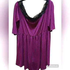 Torrid  Hi/Low Lacetrimmed 2X Top NWOT